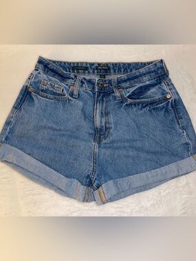 Wild Fable Blue Rolled Hem Denim Shorts - size 6 (28” waist) - EUC